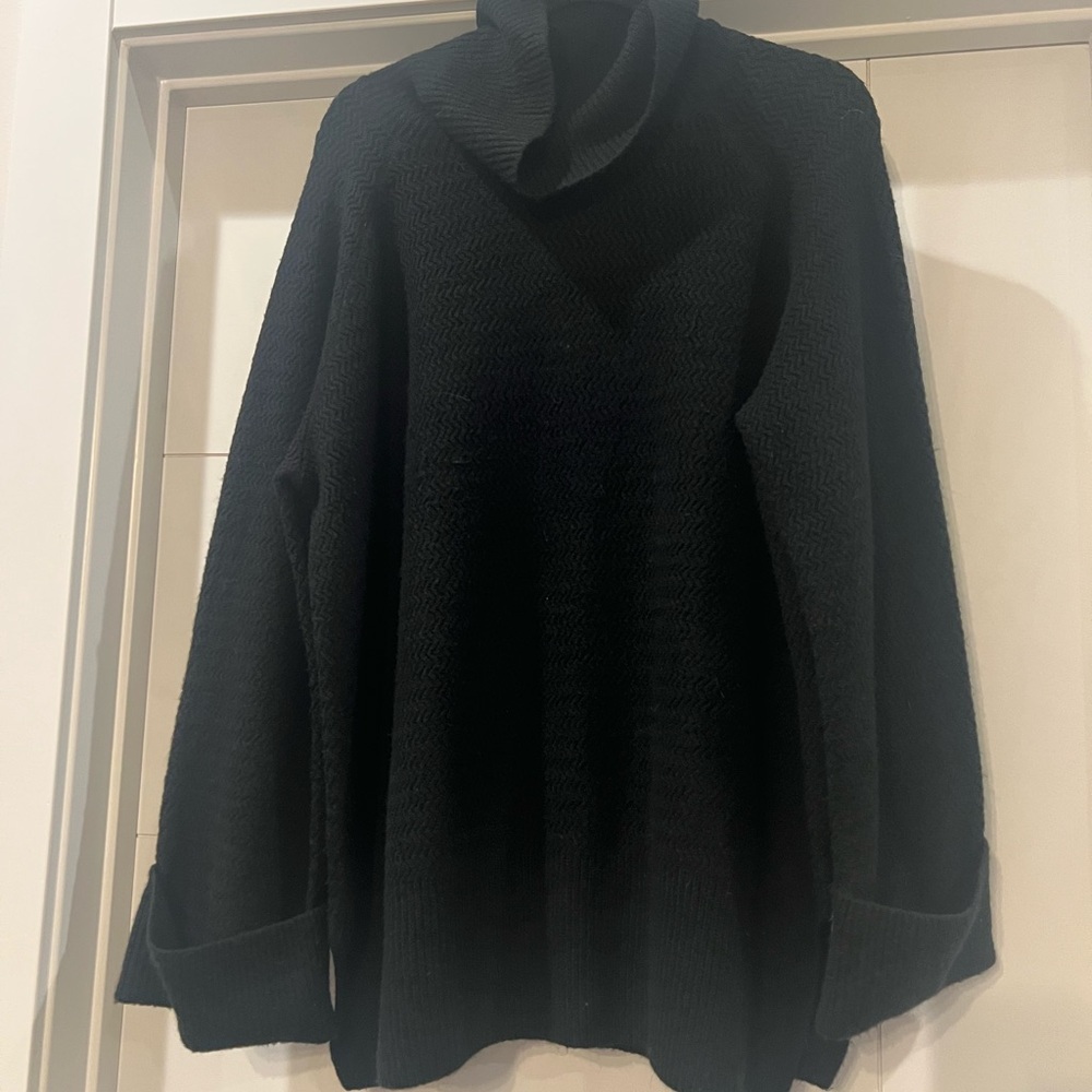 Vince Camuto Black Cowl Neck Sweater